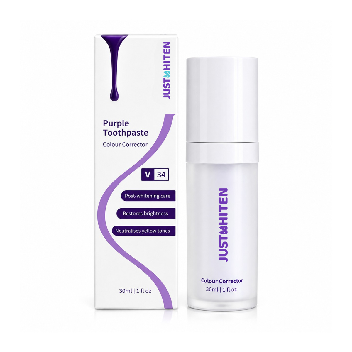 V34 Purple Toothpaste (Post-Whitening Care)