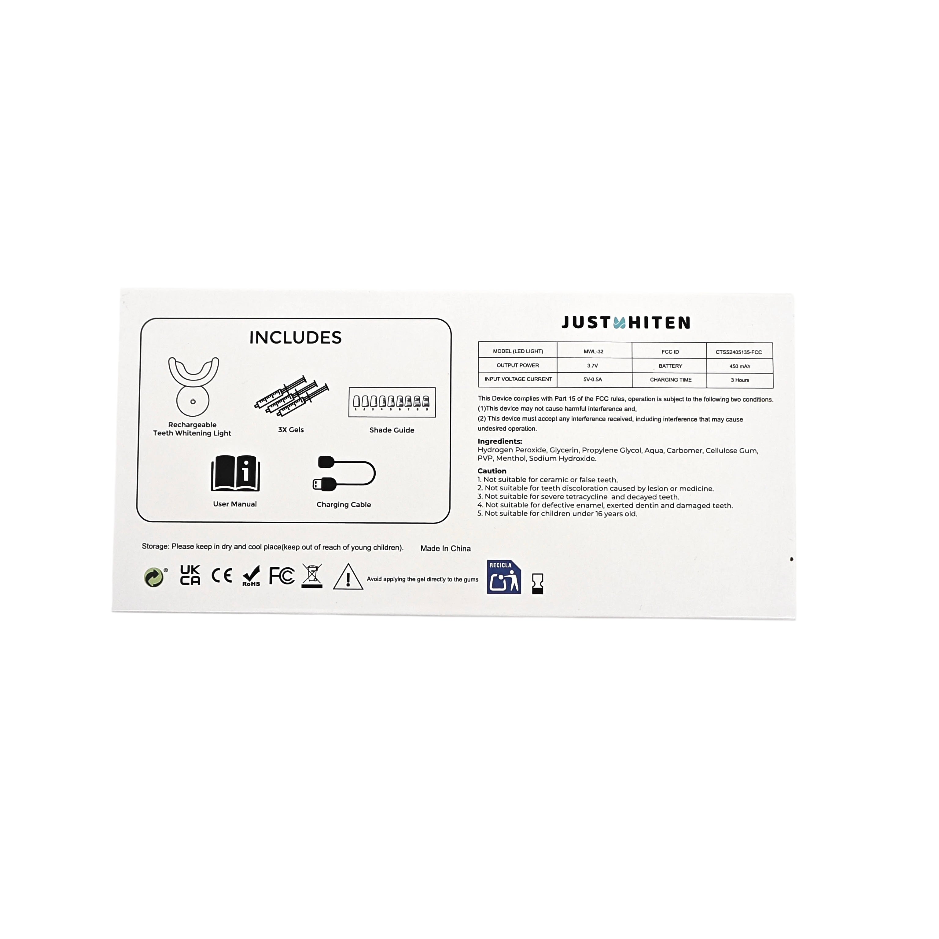 Premium Teeth Whitening Kit (LED)